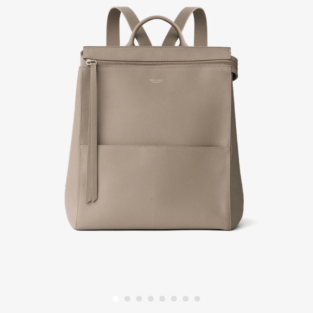 Mina Baie Harper Women's Desert Leather Backpack / Baby Bag
